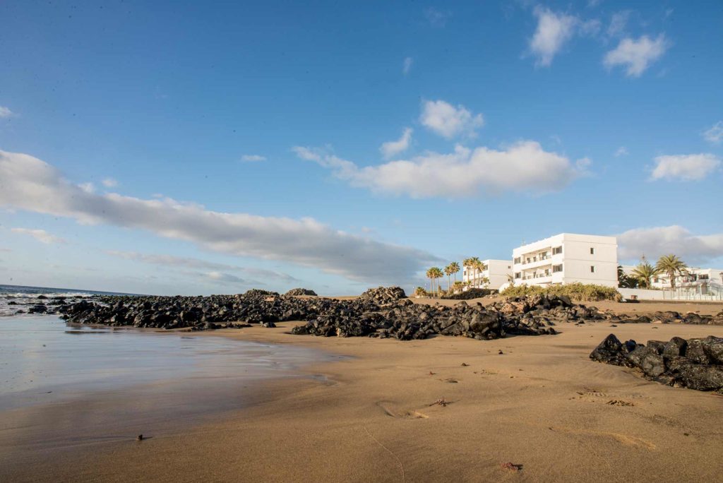 Playa grande a Puerto del Carmen, Lanzarote